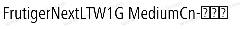 FrutigerNextLTW1G MediumCn字体转换
